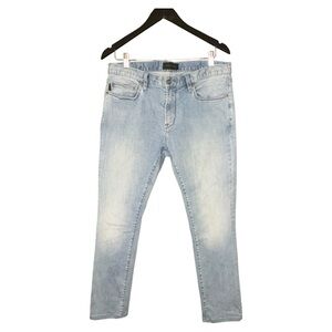 John Varvatos USA Men Light Blue Denim Skinny Jeans Size 34